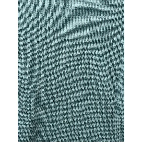 Prinbara Women's Mock Neck Oversized Teal Knit Sweater Size S - Picture 9 of 10